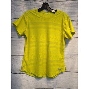New Balance Yellow Q Speed Jacquard Short Sleeve